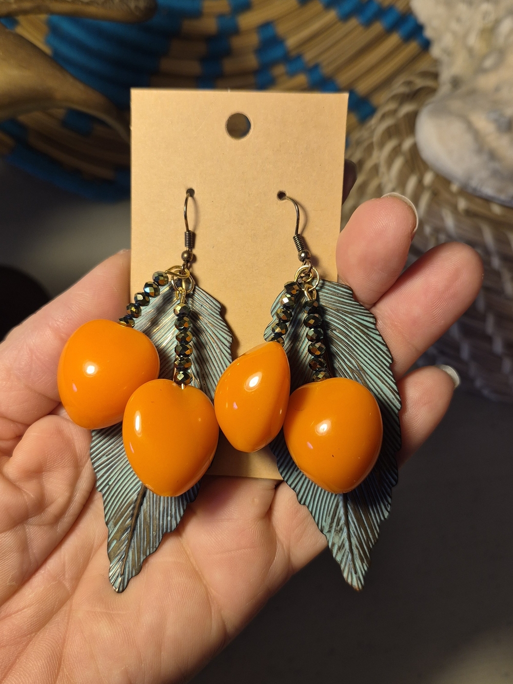 Handmade Rockport Cherry Inspired Earrings/ Bohemian Vibes